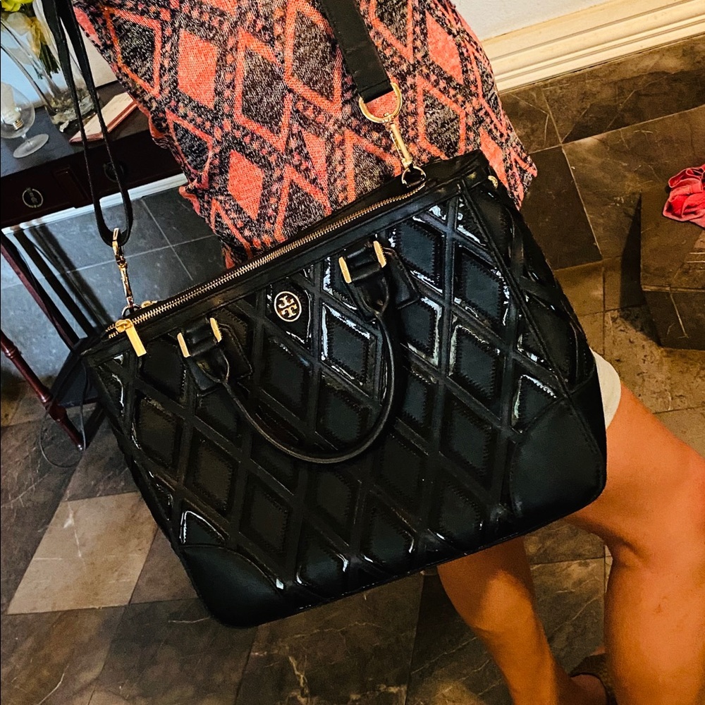 Black Tory Burch tote bag